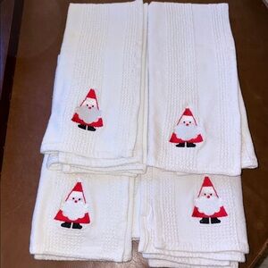 Festive Santa Hand Towels